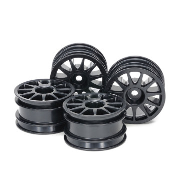 Jantes M-châssis 11 branches noires (x4) - TAMIYA 51665 - 1/10