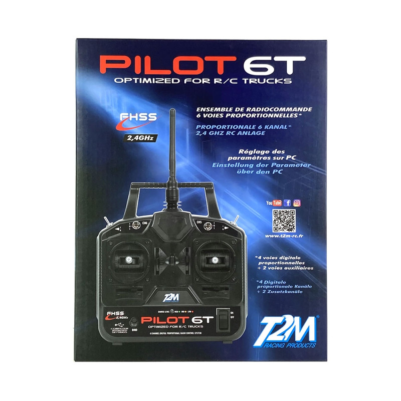 Radiocommande Pilot 6T 2.4GHz - T2M T3425