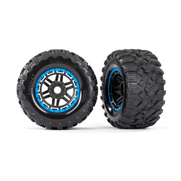 Roues MAXX 17 mm / 2.8, Bleu (x2) - TRAXXAS 8972A