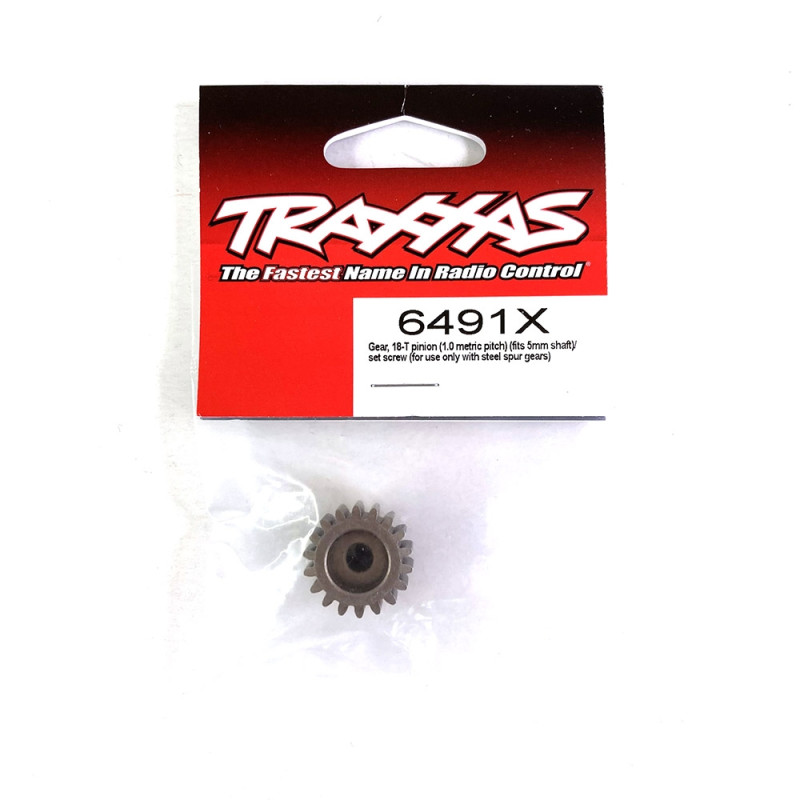 Pignon 18dents, M01 5 mm, X-Maxx - TRAXXAS 6491X