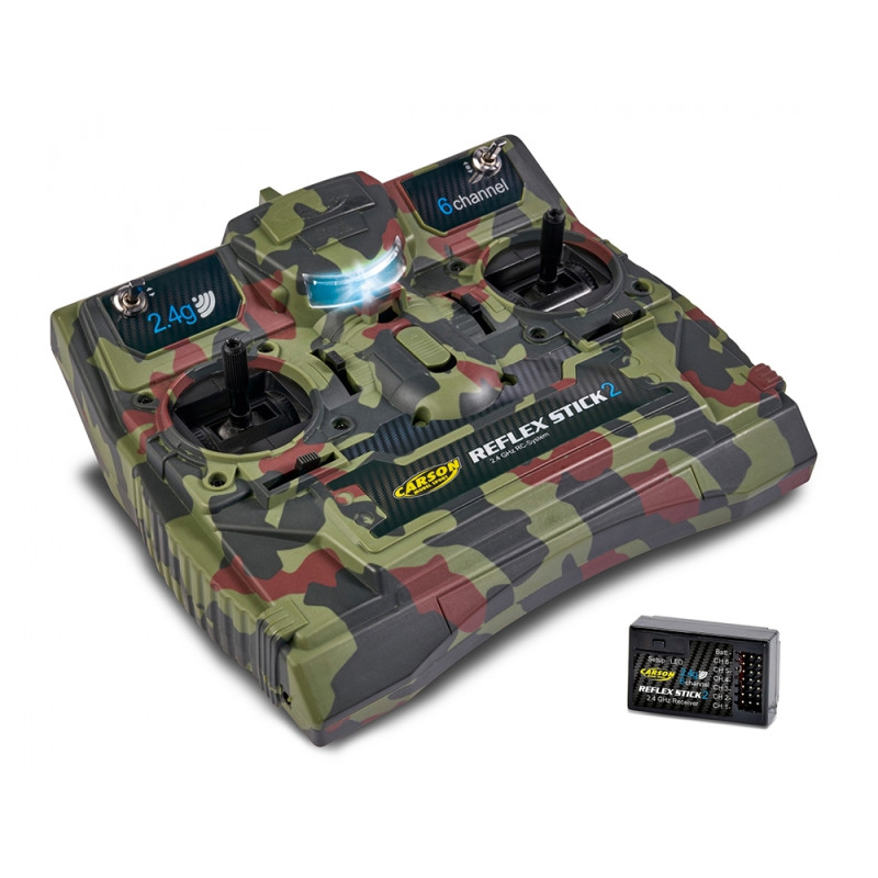 Radio FS Reflex Stick II 2.4G 6CH Camouflage - CARSON 500501008