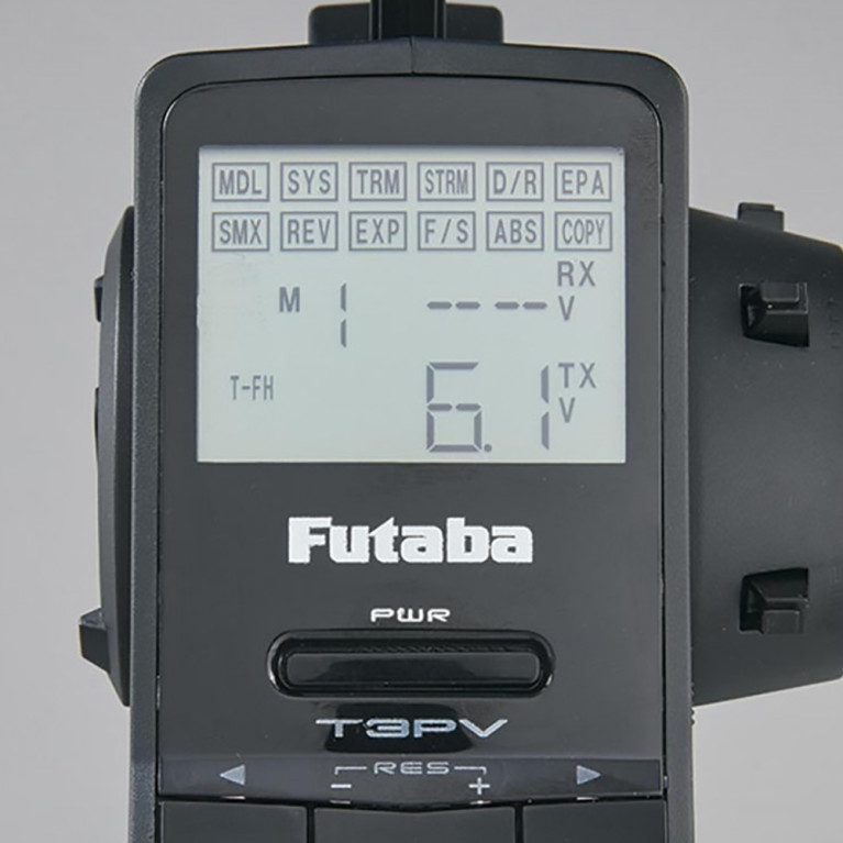Radiocommande à volant 3 voies 2.4 ghz avec récepteur - FUTABA T3PVR203GF