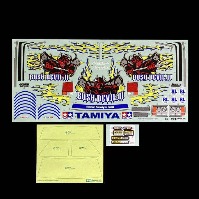 Planche de Stickers TAMIYA "Bush Devil 2" - TAMIYA 9495721 - 1/10