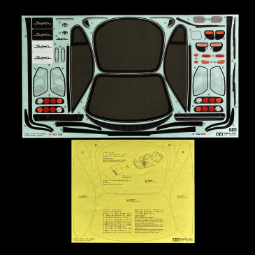 Planche de Stickers TAMIYA Toyota Supra - TAMIYA 9495514 - 1/10
