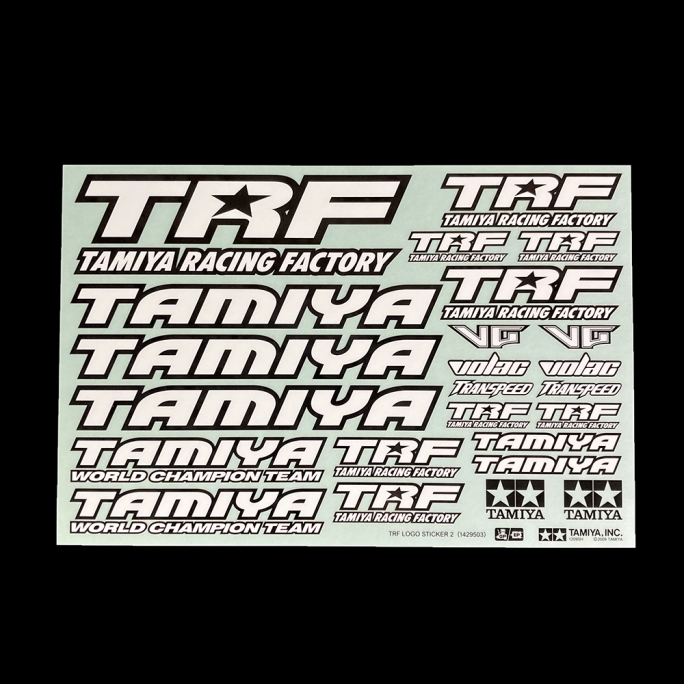 Planche de Stickers TAMIYA TRF - TAMIYA 42164 - 1/10