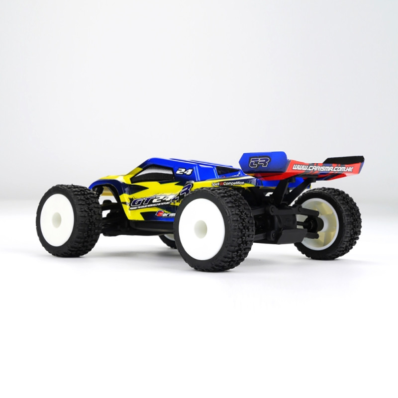 GT24TR Micro Truggy 4x4 RTR Brushless Jaune Bleu - CARISMA 58168 - 1/24