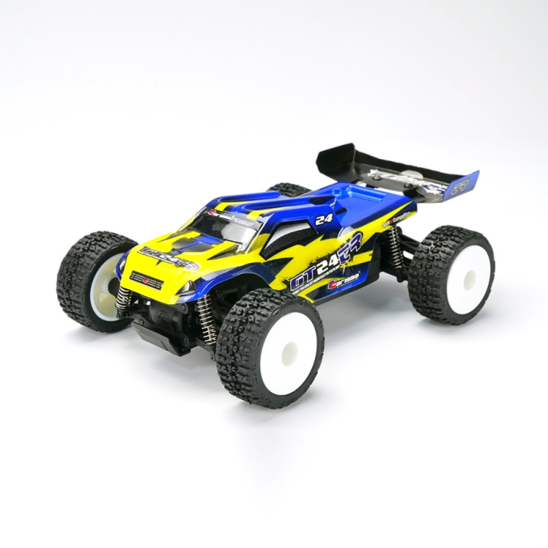 GT24TR Micro Truggy 4x4 RTR Brushless Jaune Bleu - CARISMA 58168 - 1/24