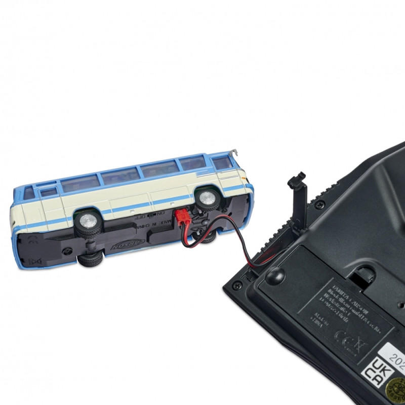 Bus Mercedes O 302, Bleu, RC - CARSON 500504143 - HO 1/87