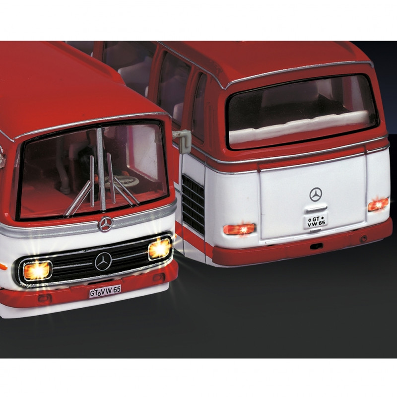 Bus Mercedes O 302, Rouge, RC - CARSON 500504144 - HO 1/87