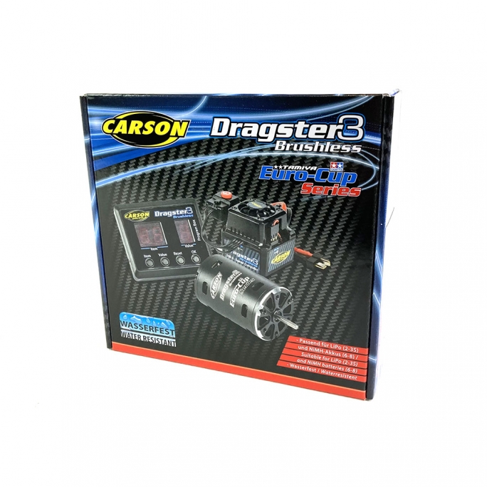 Combo Brushless Dragster-3 18T, Tamiya Euro Cup - CARSON 500906247