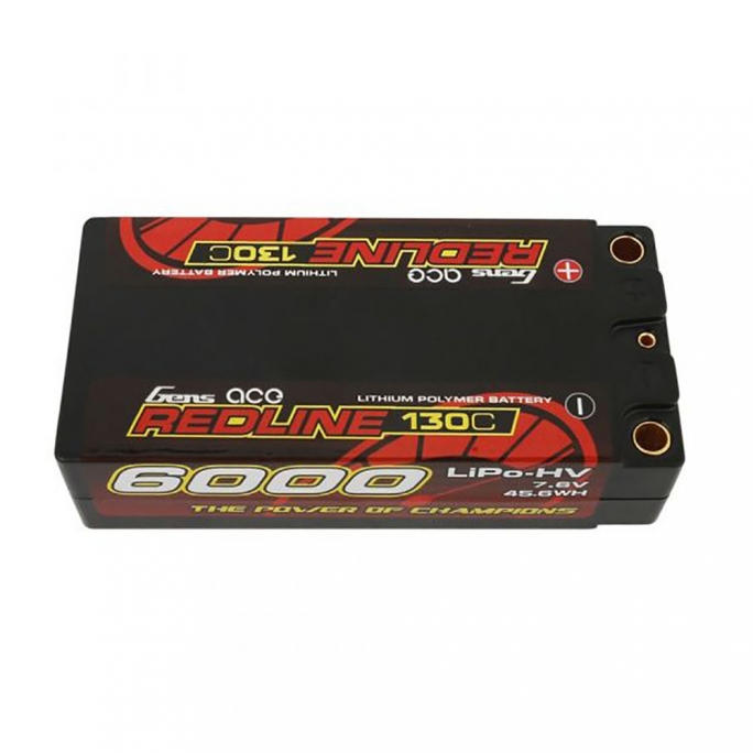 Batterie Redline LiPo 7.6V 6000 mAh - GENS ACE GE4RL6000H2T5S