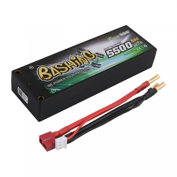 Batterie Bashing 7.4V 5500 mAh 50C - GENS ACE GE355002D