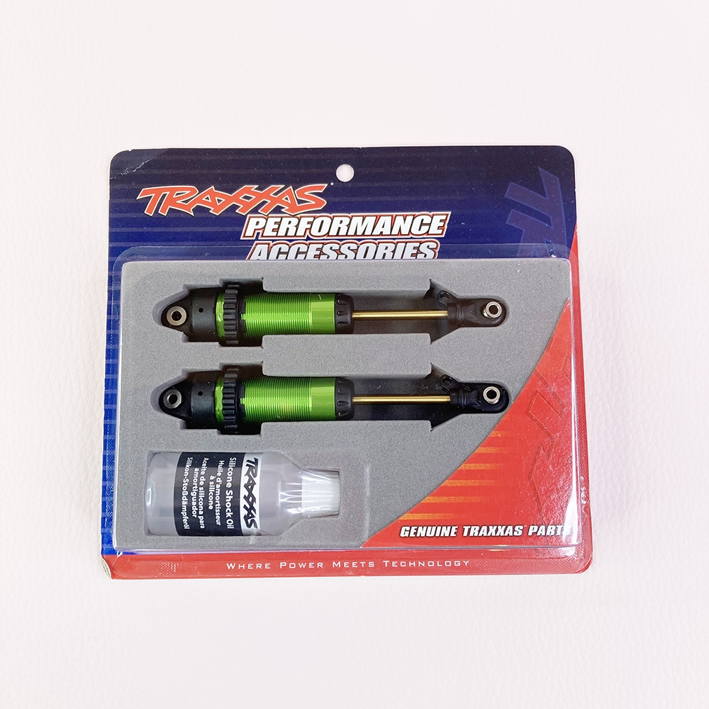 Amortisseurs Longs Traxxas TRX-4 GTS Vert 8160-GRN - Aluminium, Pour RC 1:10 électrique - Neufs