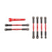 Kit Biellettes Alu rouge (x6) - TRAXXAS 5539X