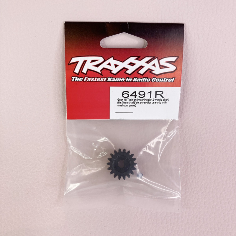 Pignon 18 Dents, M01, 5 mm Renforcé - TRAXXAS 6491R