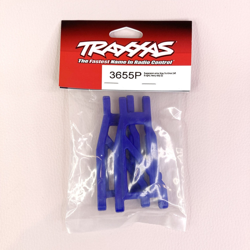 Triangles de suspension inférieur, Bleu (x2) - TRAXXAS 3655P