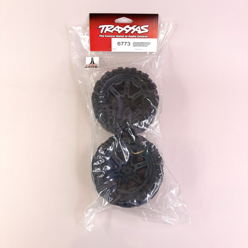 Roues Avant RXT Noires (x2) - TRAXXAS 6773