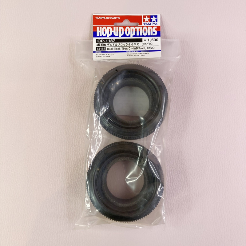 Pneus Av Dual Block C (x2) - TAMIYA 54187