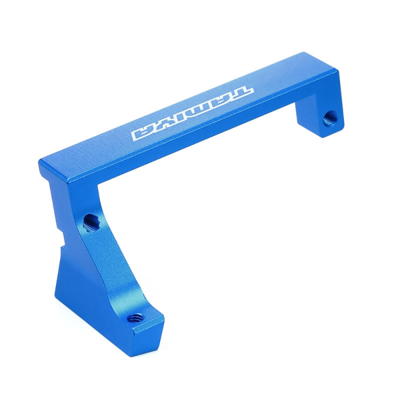 Support de servo en aluminium bleu pour châssis TA08 - TAMIYA 22004