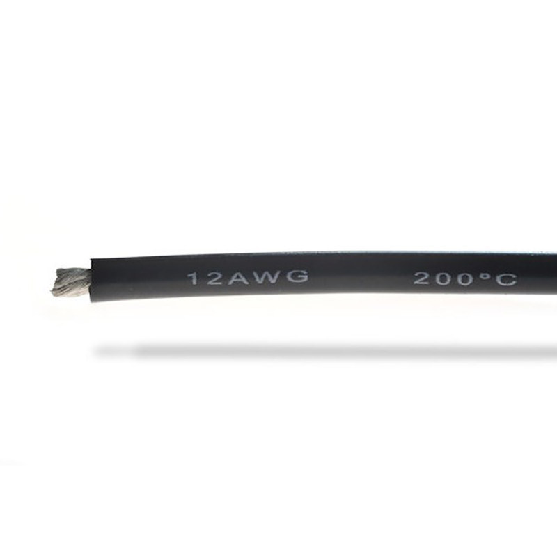 Fil silicone 12AWG (3,58mm²) noir - 1m - BEEZ2B BEEC3012K