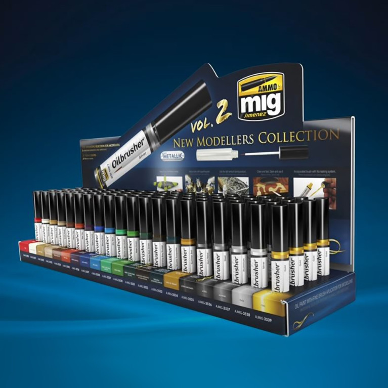 Peintures à l'huile OILBRUSHER Noir 10 ml - AMMO 3500