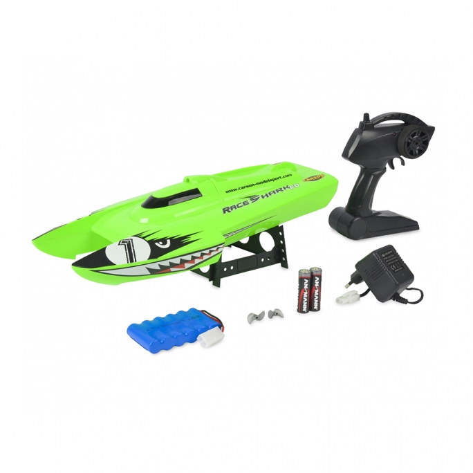 Bateau Race Shark FD 2.4G 100% RTR Vert - CARSON 500108025