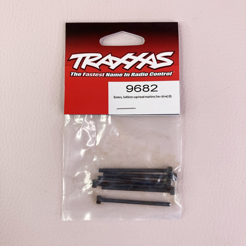 Vis à tête cylindrique 3 x 45 mm (x6) - TRAXXAS 9682