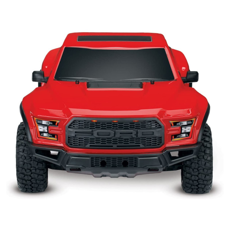 Ford F-150 Raptor 2WD "Charbon / Brushed" Rouge - TRAXXAS 580941RED - 1/10