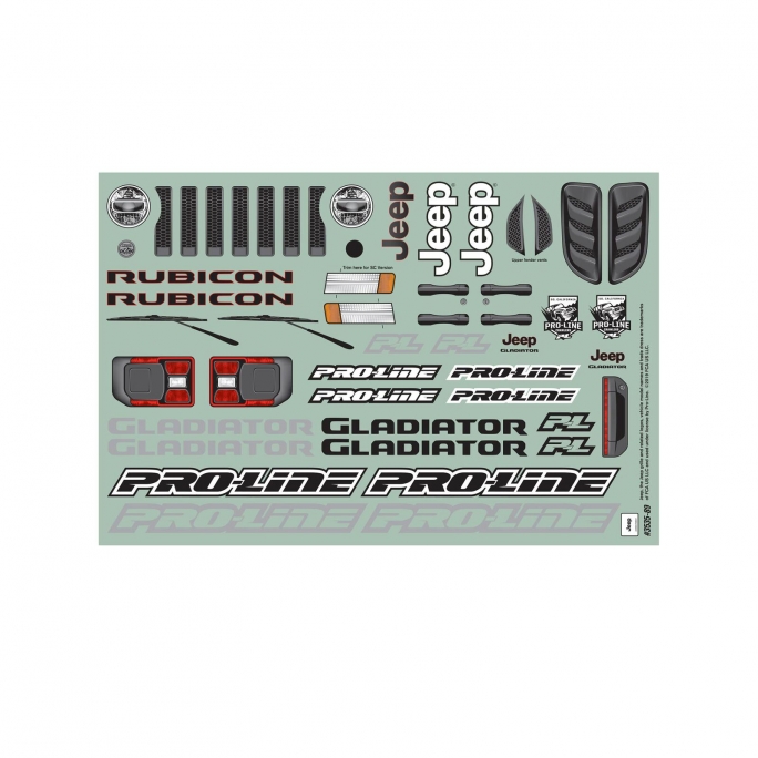 Carrosserie Jeep Gladiator 2020 - Pro Line 353500 - 1/10