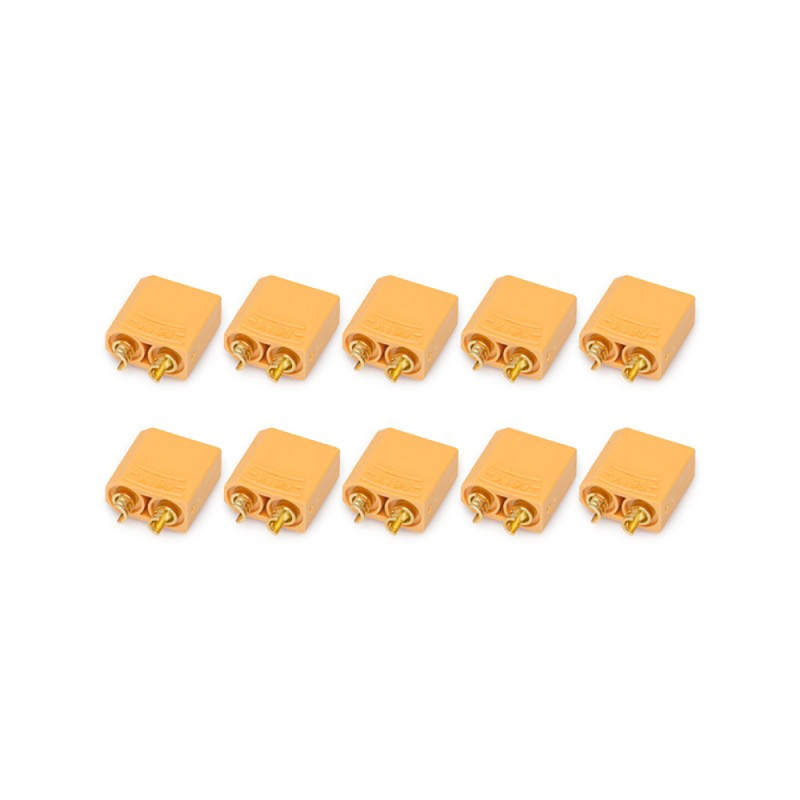 Prises Type XT90 Mâle (x10) - KONECT KN13032710M