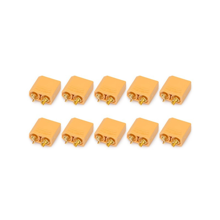 Prises Type XT90 Mâle (x10) - KONECT KN13032710M