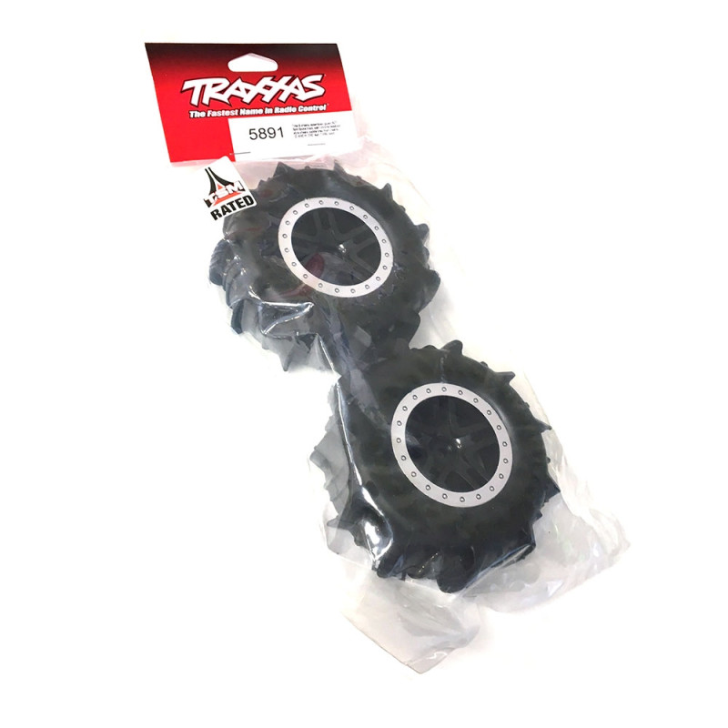 Roues Pneus Paddle SCT Split Spoke Satin (x2) - TRAXXAS 5891