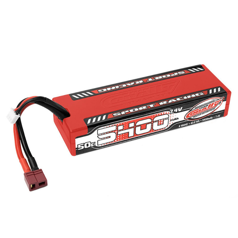 Accu Lipo SportRacing 50C 5400mah 2S - CORALLY C49442