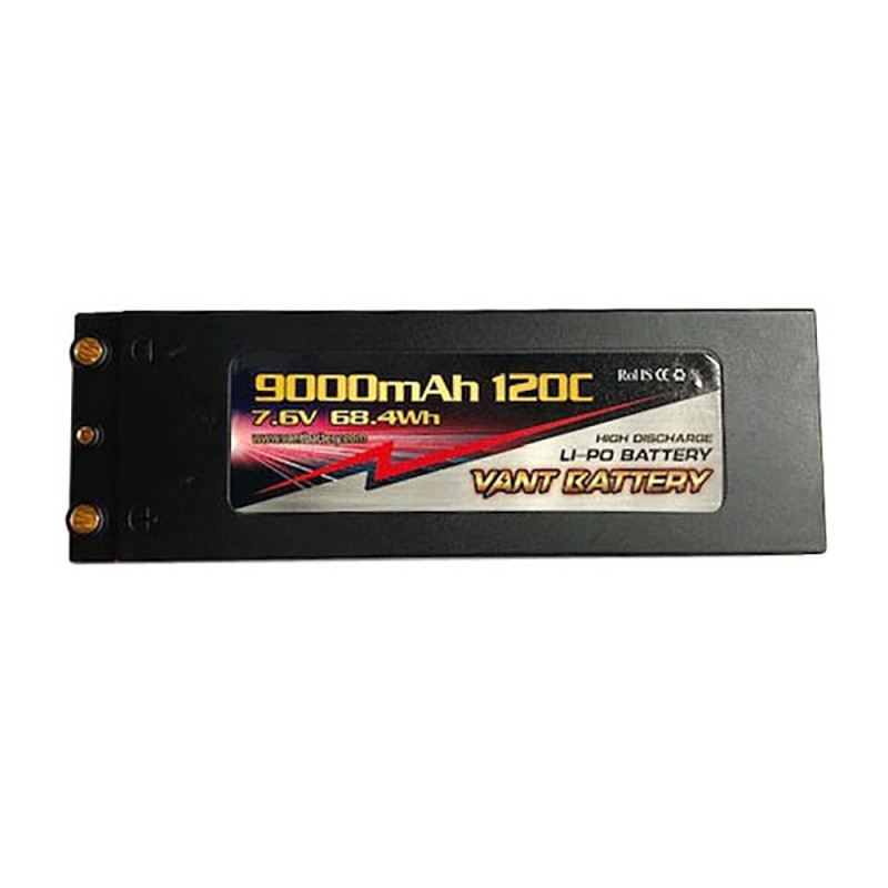 Accu Lipo 7.6V 120C 9000mah 2S Stick PK4 - VANT BATTERY 17V0203