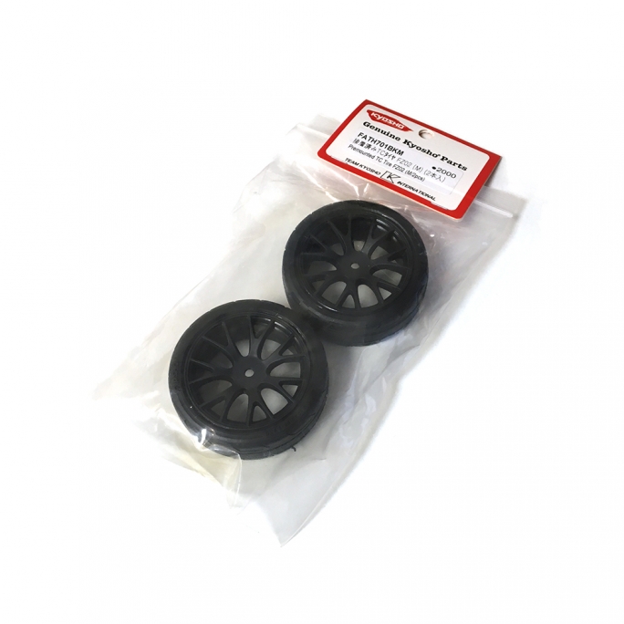 Roues 7 Branches type BBS Noires (x2) - KYOSHO FATH701BKM