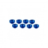 Rondelles de servos M3, Bleu (x8) - ULTIMATE UR1507A