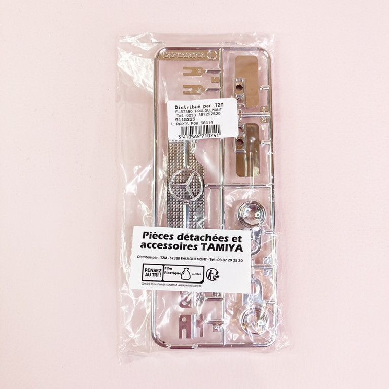Grappe L accessoires chromé pour MB Unimog 406 - TAMIYA 9115225 - 1/10