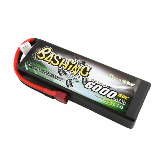 Batterie Bashing 7.4V 6000 mAh 50C - GENS ACE GE360002D