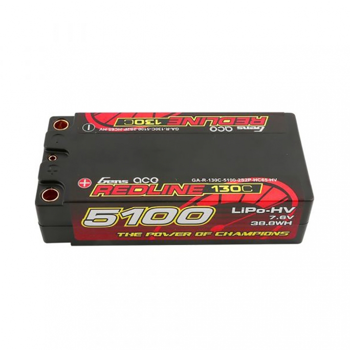 Batterie Redline LiPo 7.6V 5100 mAh - GENS ACE GE4RL5100H2T5S