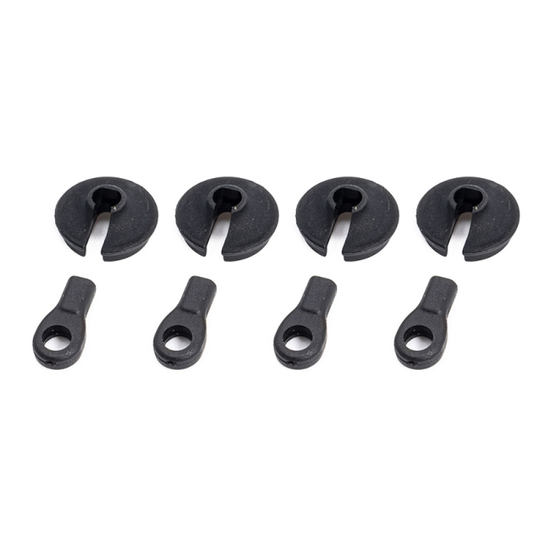 Chapes et embases d'amortisseurs Rogue Terra - HOBBYTECH ROG006