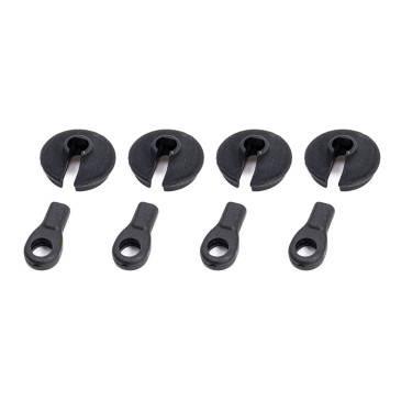 Chapes et embases d'amortisseurs Rogue Terra - HOBBYTECH ROG006