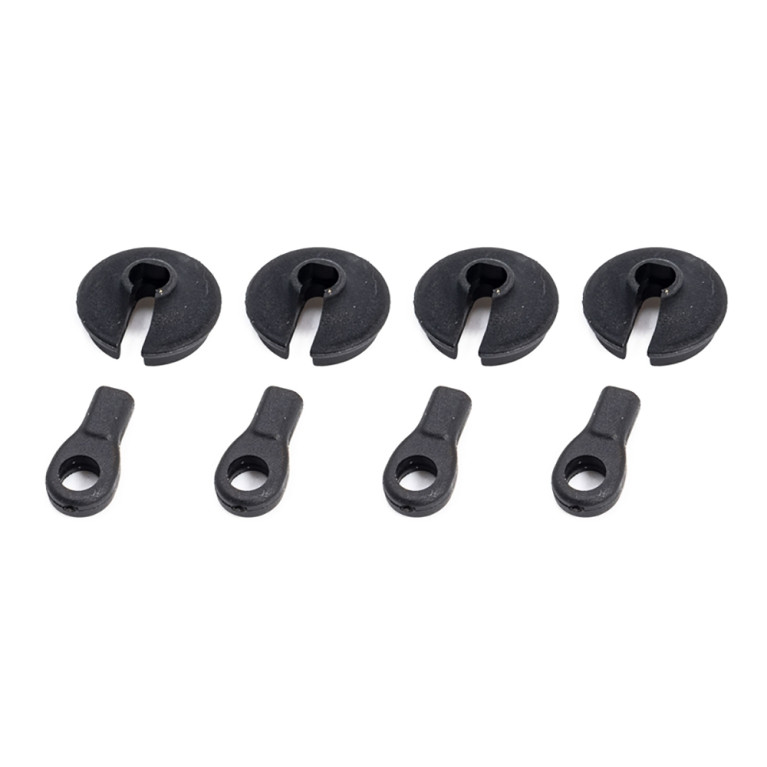 Chapes et embases d'amortisseurs Rogue Terra - HOBBYTECH ROG006