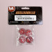 Ecrous de roues borgne 17 mm, Aluminium Rouge (x4) - HOBBYTECH HT1910004