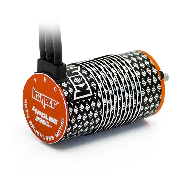 Moteur Brushless 4 pôles, 2000 kv - KONECT KN4274SL4P2000