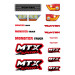 Planche stickers Rouge, MTX - FUNTEK FTK21056