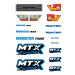 Planche stickers Bleu, MTX - FUNTEK FTK21059