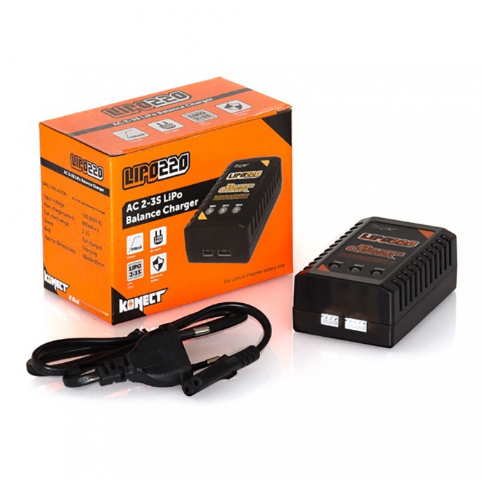 Chargeur LiPo 220V - KONECT KNLIPO220