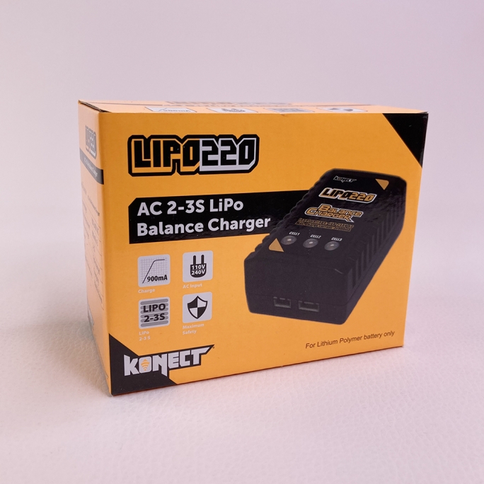 Chargeur LiPo 220V - KONECT KNLIPO220