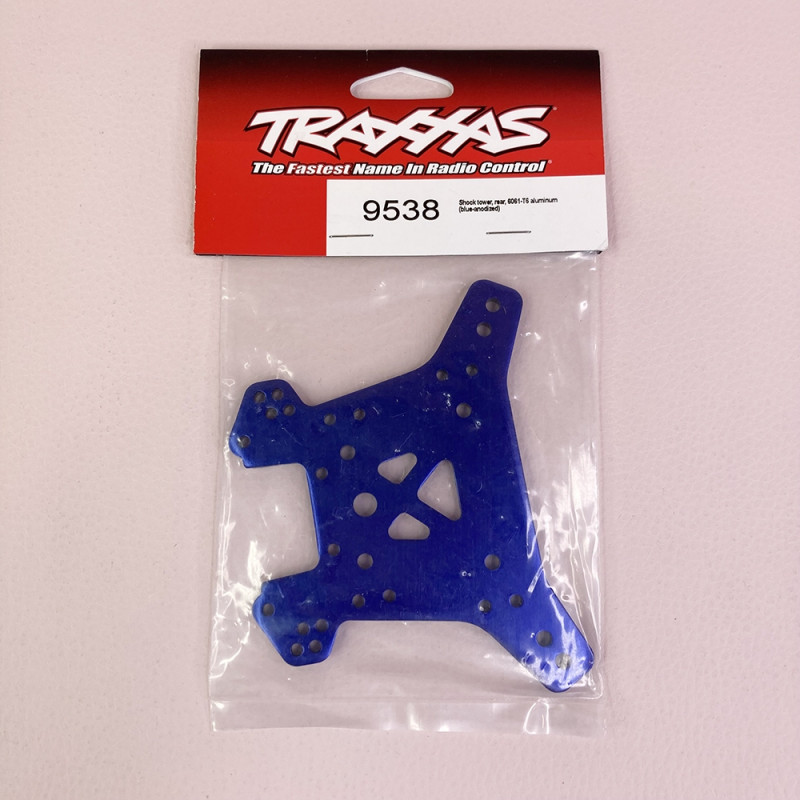 Support Amortisseurs Arrière Aluminium Bleu, Sledge - TRAXXAS 9538