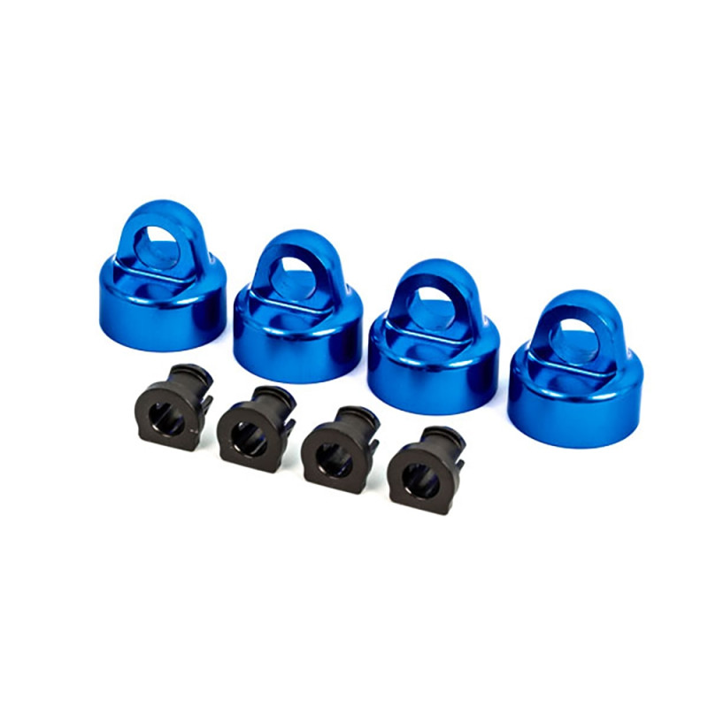 Bouchons d'amortisseurs GT-Maxx, en aluminium bleu, Sledge - TRAXXAS 9664X